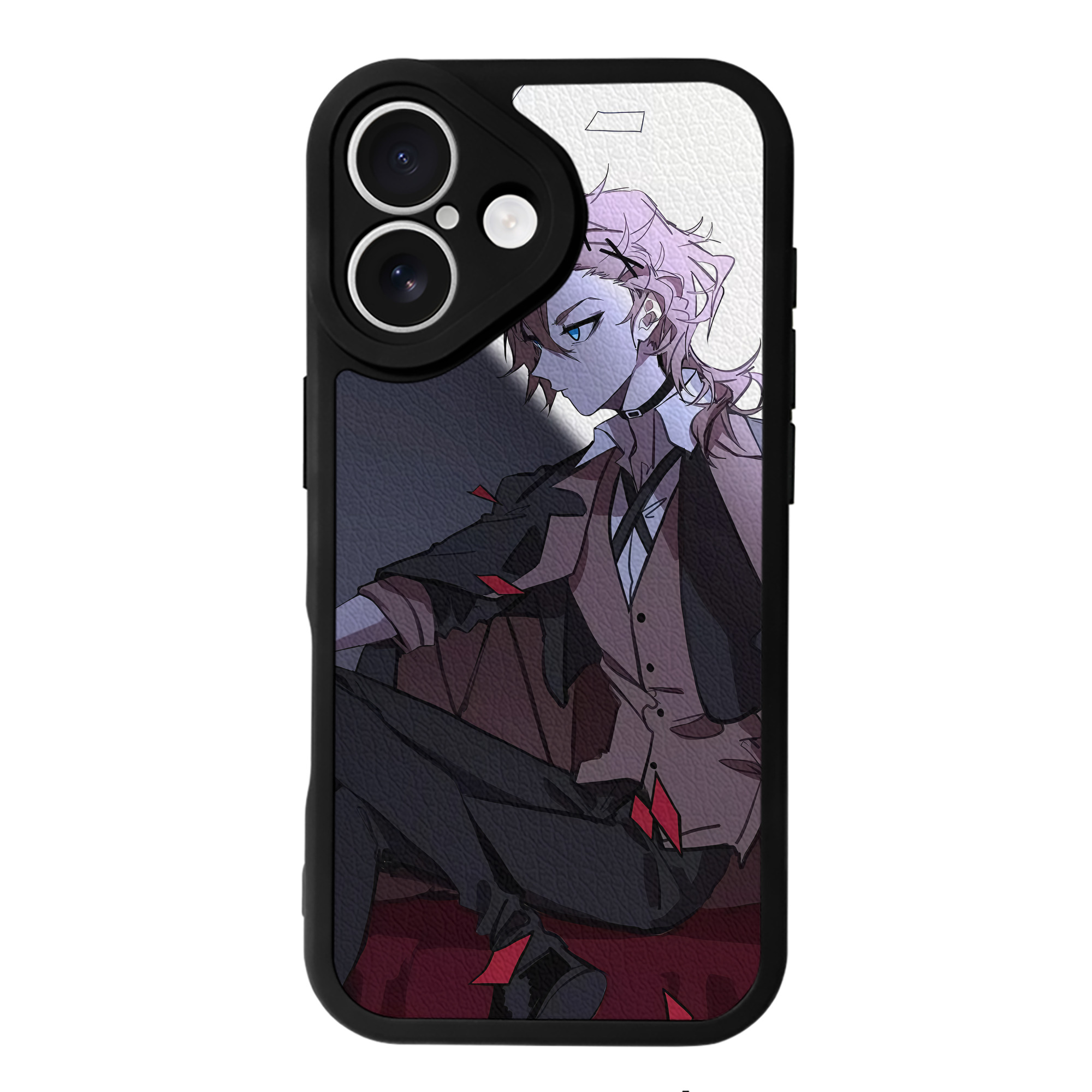 （画像用） 文豪ストレイドッグス Bungo Stray Dogs 【iPhone 16シリーズ対応】シリコンスマホケース（レザー調） 材質：シリコン
